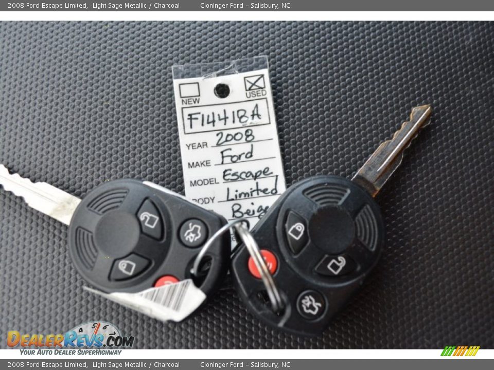 2008 Ford Escape Limited Light Sage Metallic / Charcoal Photo #31