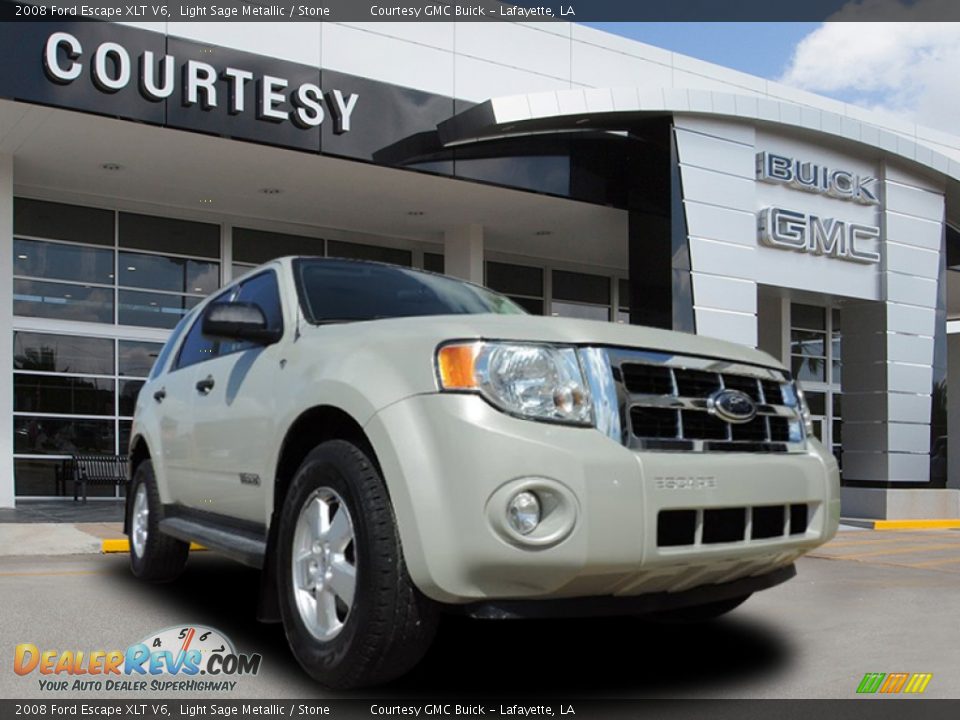 2008 Ford Escape XLT V6 Light Sage Metallic / Stone Photo #1