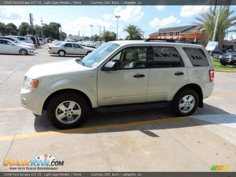 2008 Ford Escape XLT V6 Light Sage Metallic / Stone Photo #3