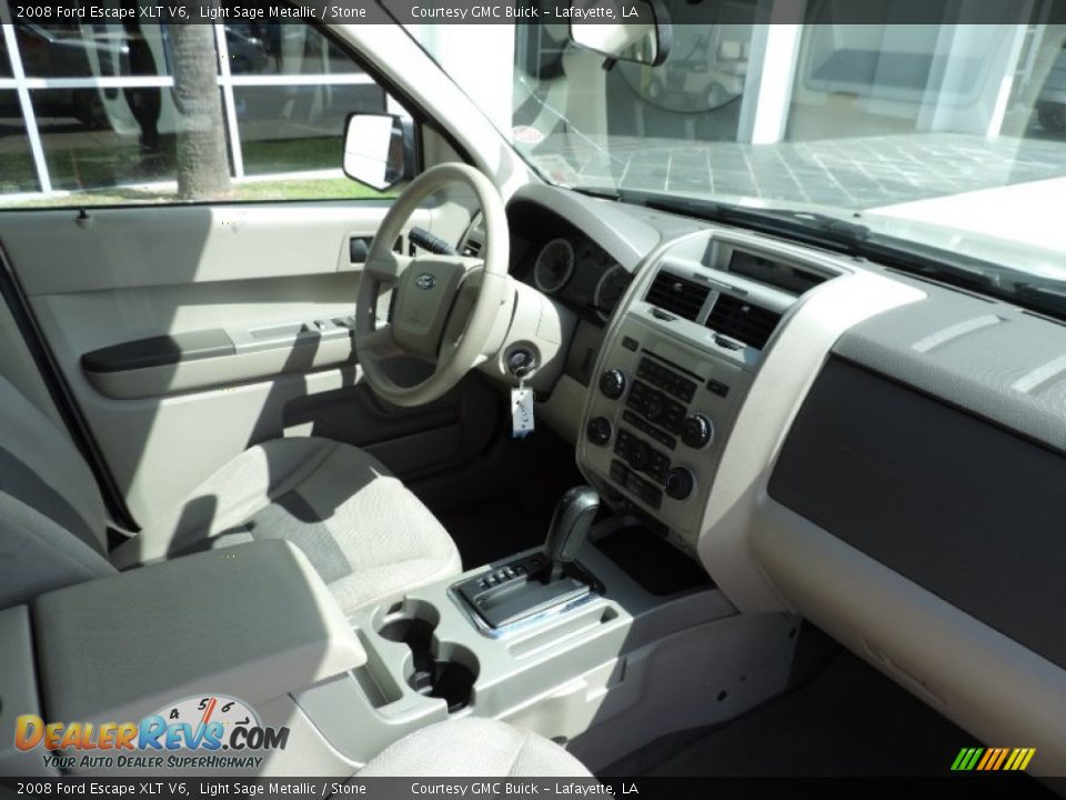 2008 Ford Escape XLT V6 Light Sage Metallic / Stone Photo #7