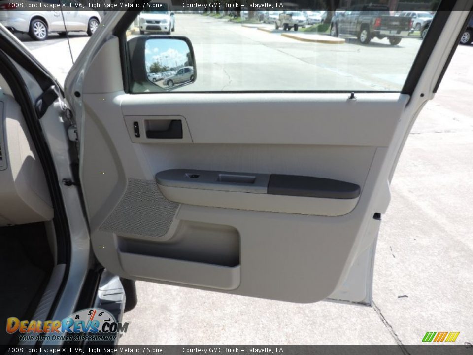 2008 Ford Escape XLT V6 Light Sage Metallic / Stone Photo #8