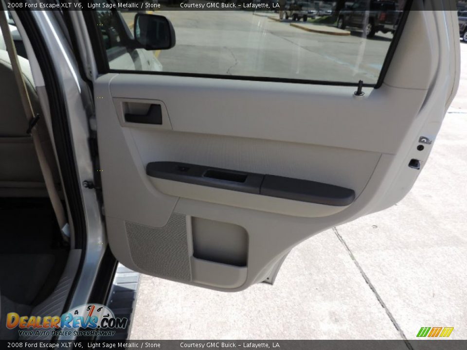 2008 Ford Escape XLT V6 Light Sage Metallic / Stone Photo #10
