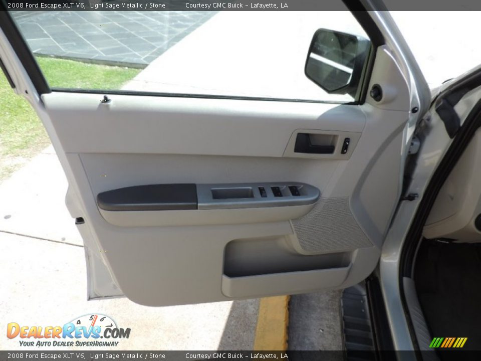 2008 Ford Escape XLT V6 Light Sage Metallic / Stone Photo #14
