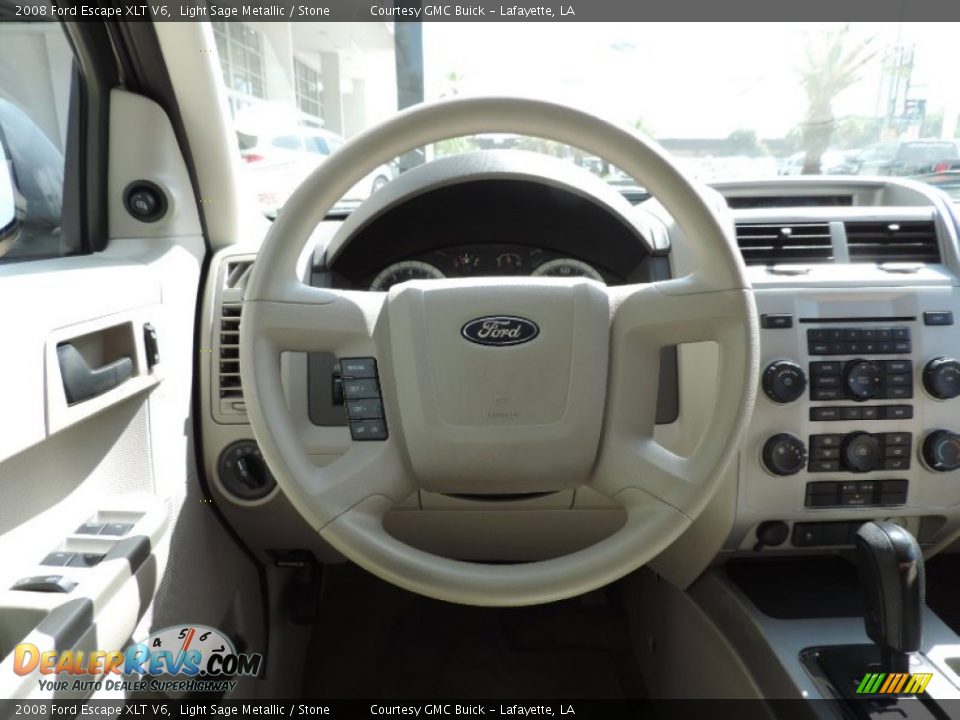 2008 Ford Escape XLT V6 Light Sage Metallic / Stone Photo #15