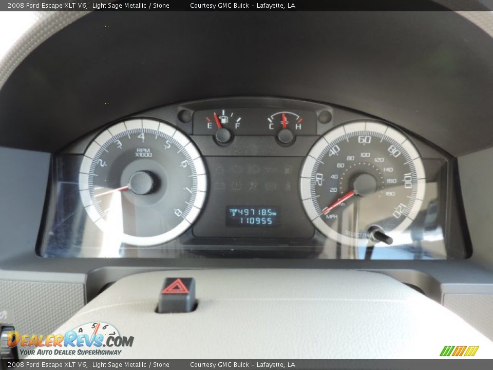 2008 Ford Escape XLT V6 Light Sage Metallic / Stone Photo #16