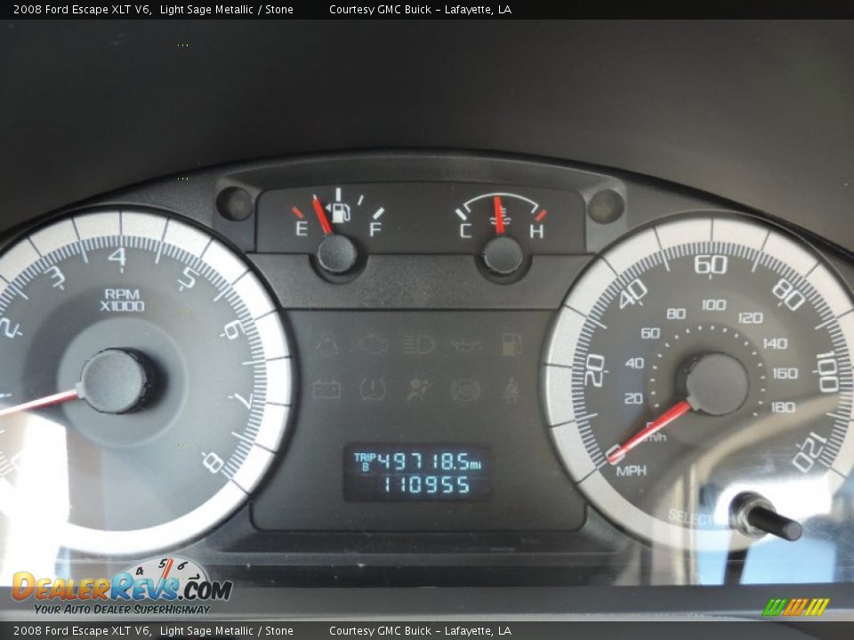 2008 Ford Escape XLT V6 Light Sage Metallic / Stone Photo #17
