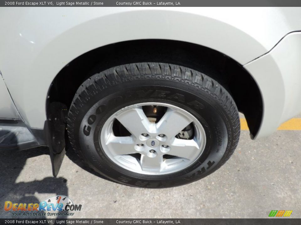 2008 Ford Escape XLT V6 Light Sage Metallic / Stone Photo #24