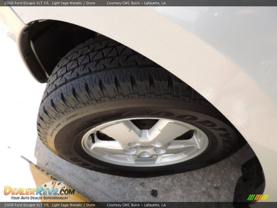 2008 Ford Escape XLT V6 Light Sage Metallic / Stone Photo #25