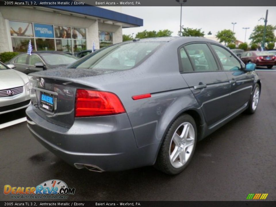 2005 Acura TL 3.2 Anthracite Metallic / Ebony Photo #7