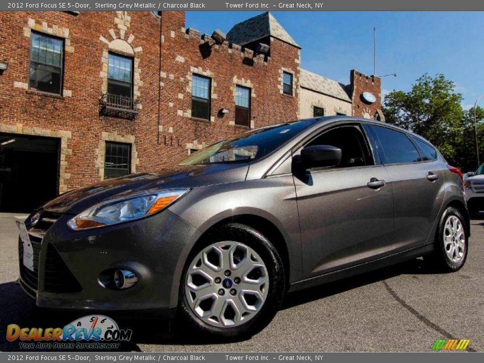 2012 Ford Focus SE 5-Door Sterling Grey Metallic / Charcoal Black Photo #1