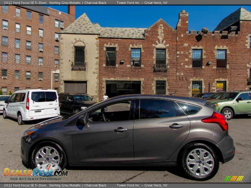 2012 Ford Focus SE 5-Door Sterling Grey Metallic / Charcoal Black Photo #3