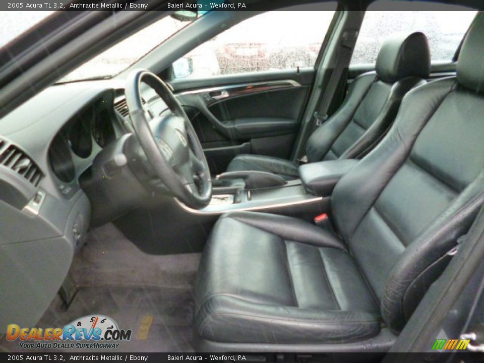 2005 Acura TL 3.2 Anthracite Metallic / Ebony Photo #16