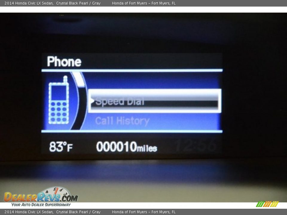 2014 Honda Civic LX Sedan Crystal Black Pearl / Gray Photo #17