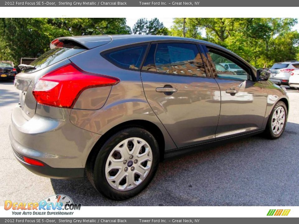 2012 Ford Focus SE 5-Door Sterling Grey Metallic / Charcoal Black Photo #7