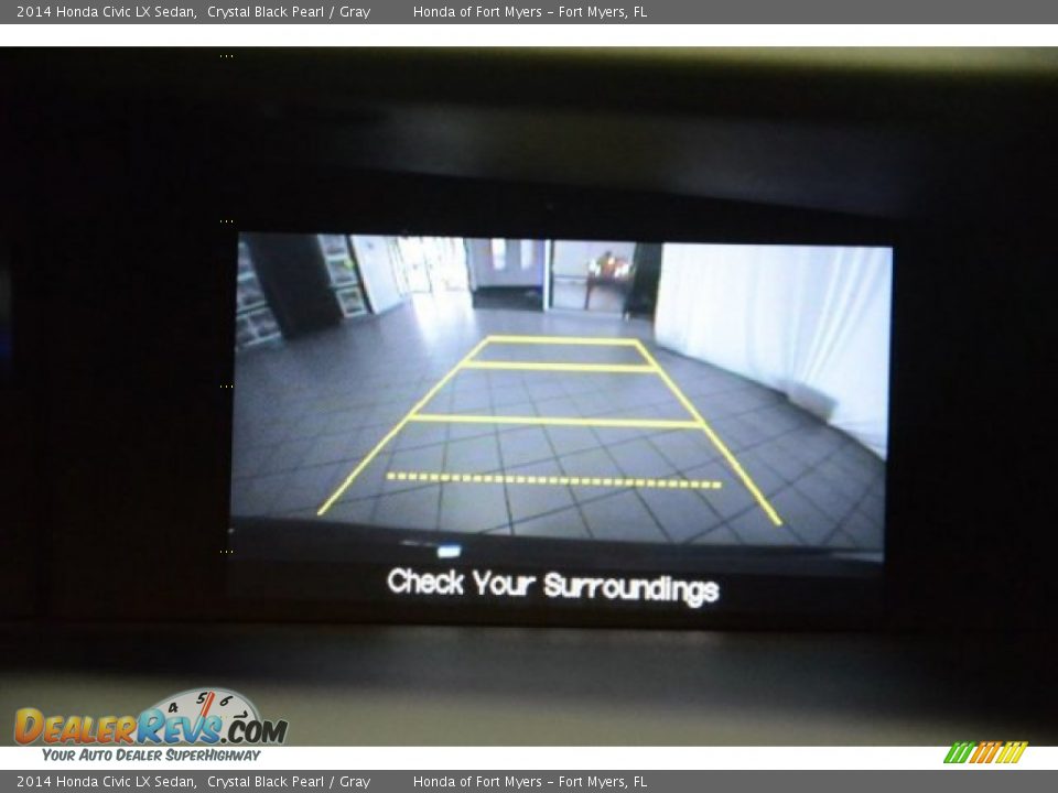 2014 Honda Civic LX Sedan Crystal Black Pearl / Gray Photo #19