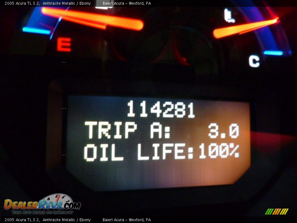 2005 Acura TL 3.2 Anthracite Metallic / Ebony Photo #20