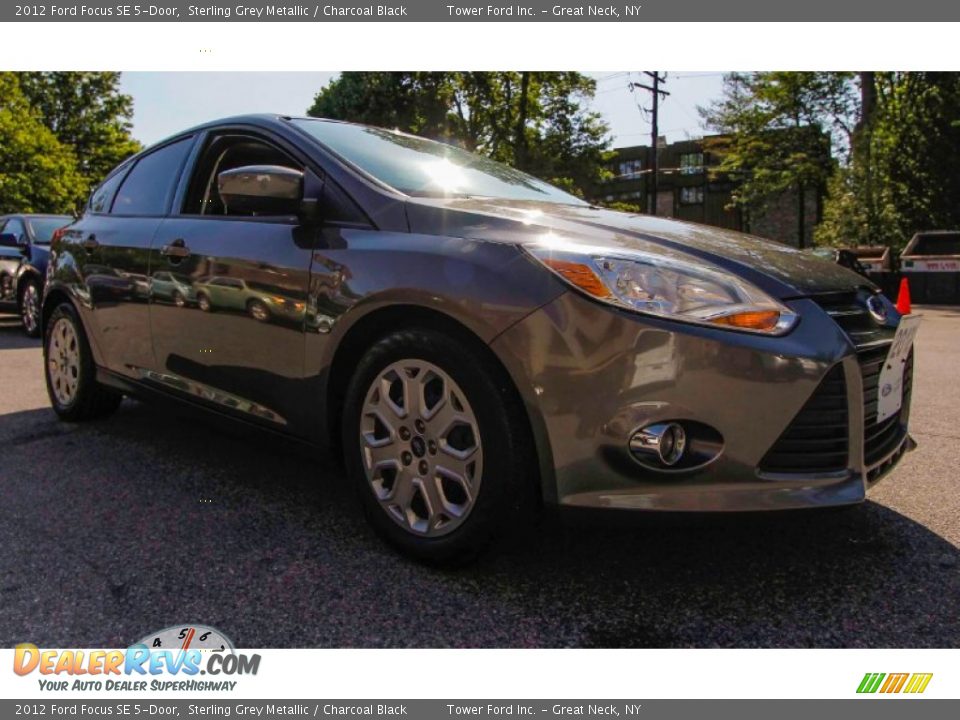 2012 Ford Focus SE 5-Door Sterling Grey Metallic / Charcoal Black Photo #9