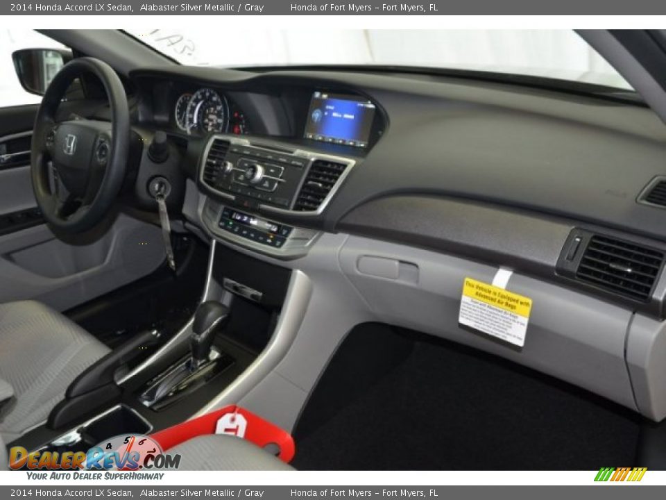 2014 Honda Accord LX Sedan Alabaster Silver Metallic / Gray Photo #21