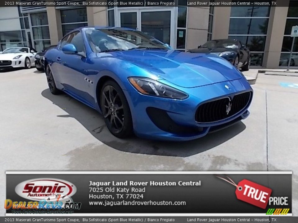 2013 Maserati GranTurismo Sport Coupe Blu Sofisticato (Sport Blue Metallic) / Bianco Pregiato Photo #1