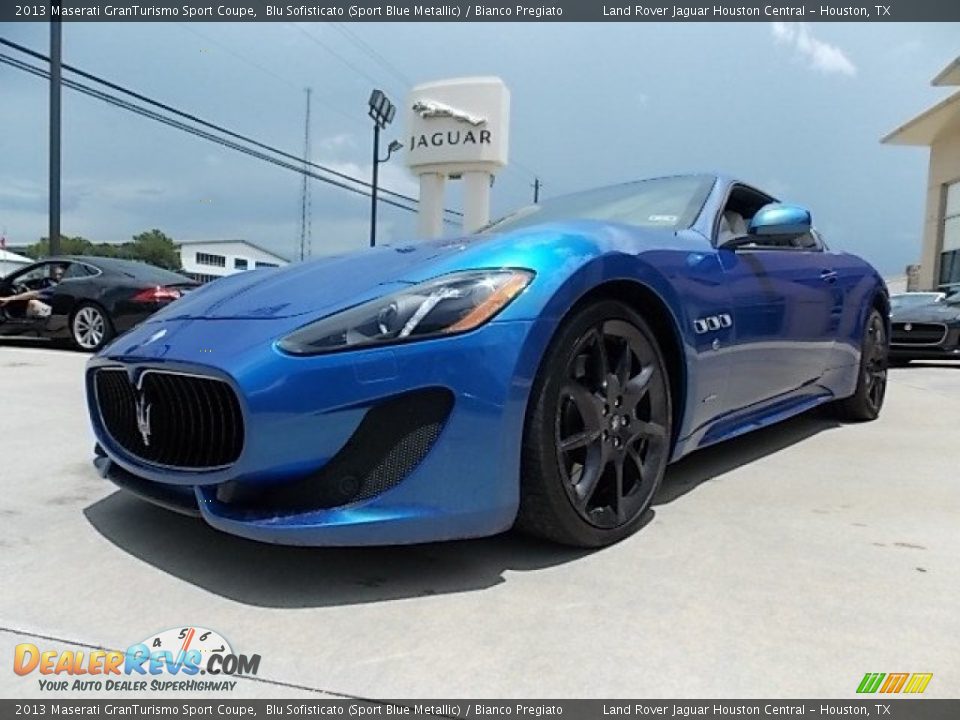 2013 Maserati GranTurismo Sport Coupe Blu Sofisticato (Sport Blue Metallic) / Bianco Pregiato Photo #5