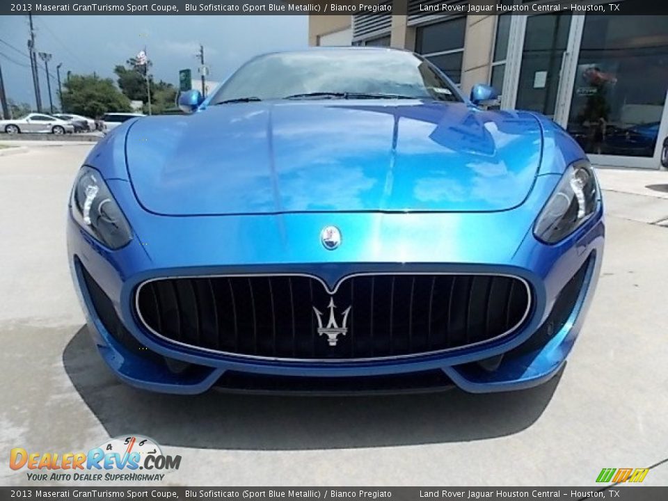 2013 Maserati GranTurismo Sport Coupe Blu Sofisticato (Sport Blue Metallic) / Bianco Pregiato Photo #6