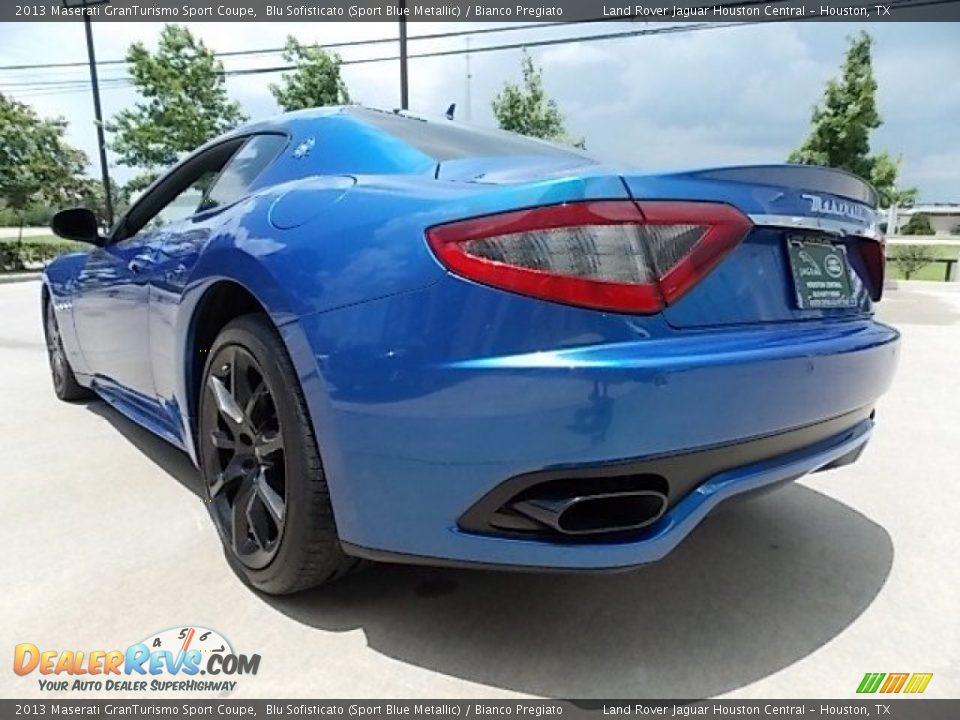 2013 Maserati GranTurismo Sport Coupe Blu Sofisticato (Sport Blue Metallic) / Bianco Pregiato Photo #8