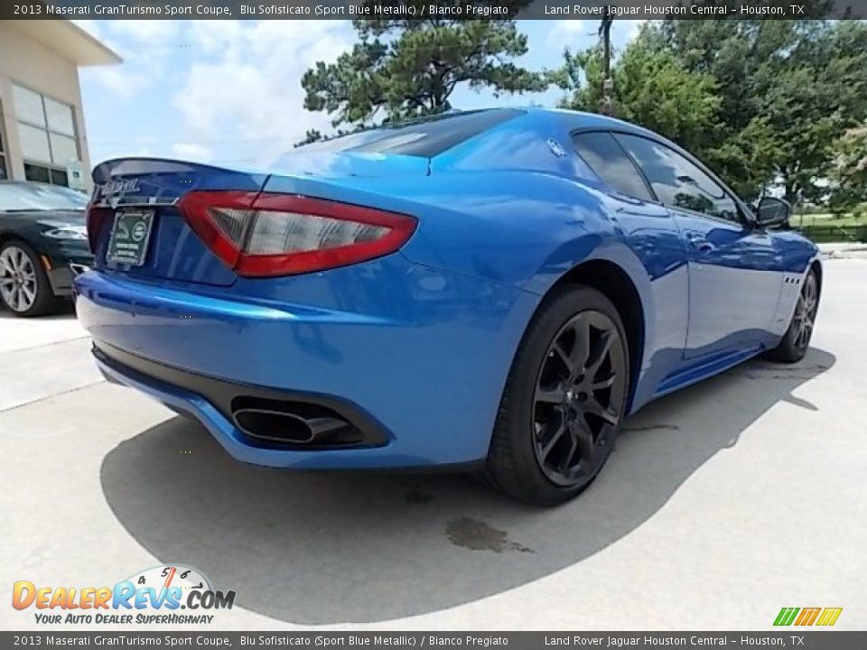 2013 Maserati GranTurismo Sport Coupe Blu Sofisticato (Sport Blue Metallic) / Bianco Pregiato Photo #10
