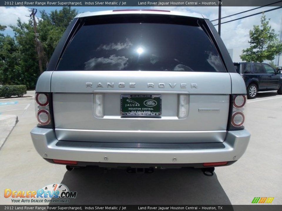 2012 Land Rover Range Rover Supercharged Indus Silver Metallic / Jet Photo #9