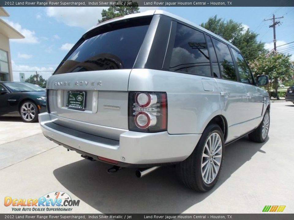 2012 Land Rover Range Rover Supercharged Indus Silver Metallic / Jet Photo #10