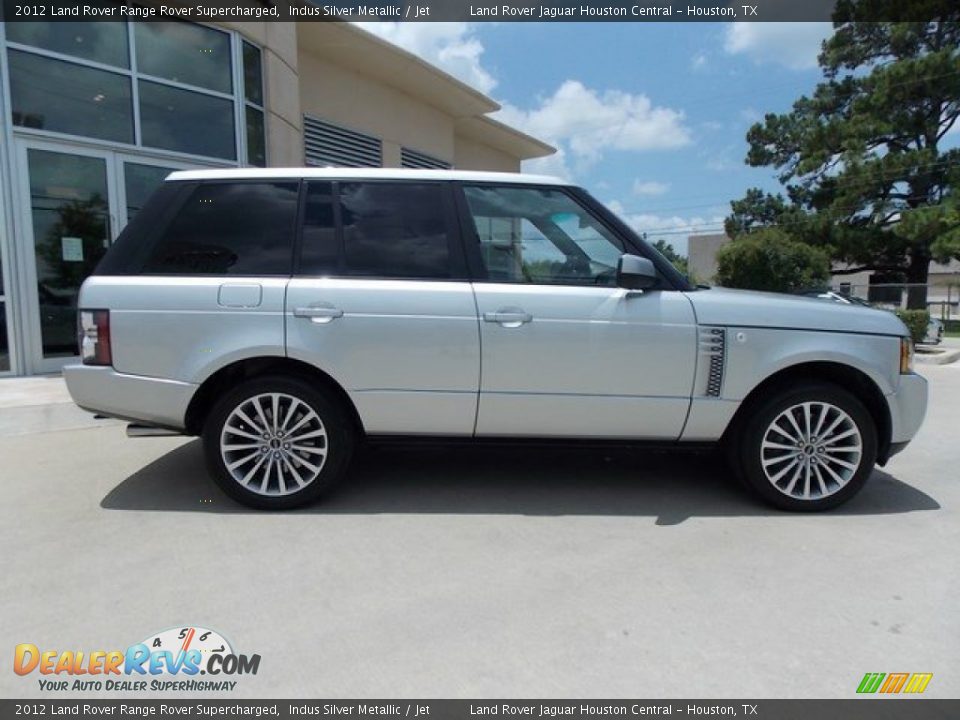 2012 Land Rover Range Rover Supercharged Indus Silver Metallic / Jet Photo #11