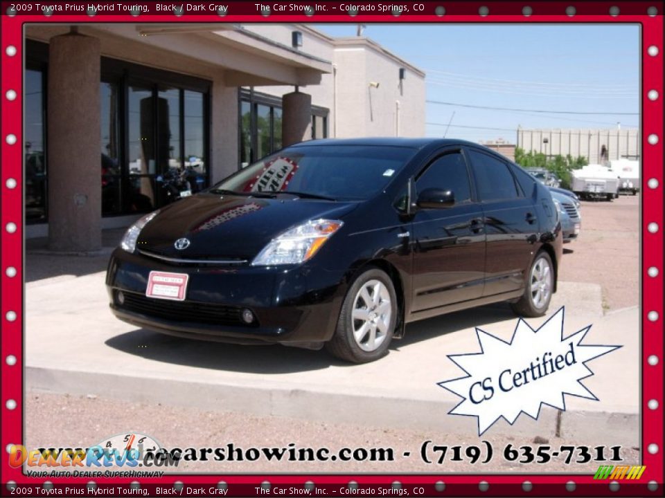 2009 Toyota Prius Hybrid Touring Black / Dark Gray Photo #1