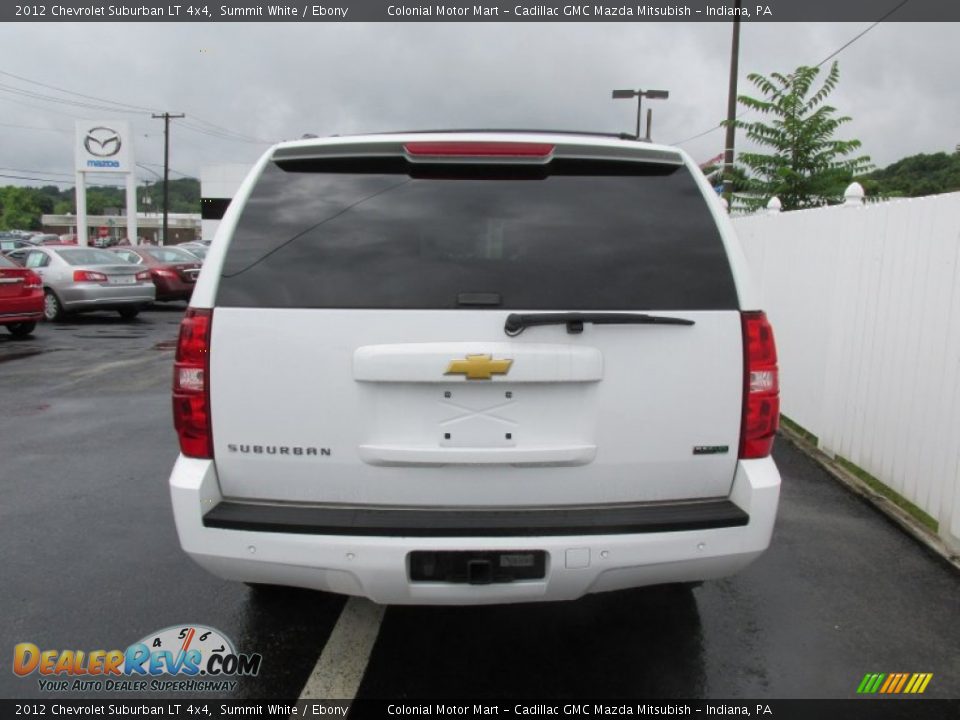 2012 Chevrolet Suburban LT 4x4 Summit White / Ebony Photo #5
