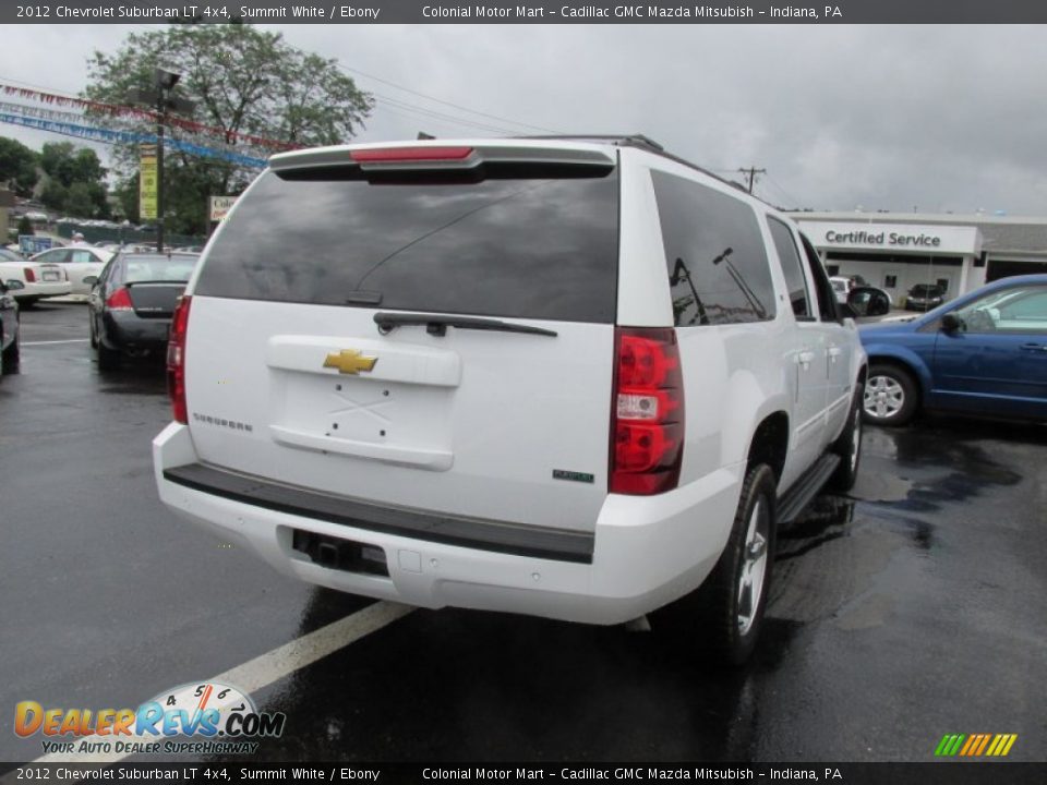2012 Chevrolet Suburban LT 4x4 Summit White / Ebony Photo #6