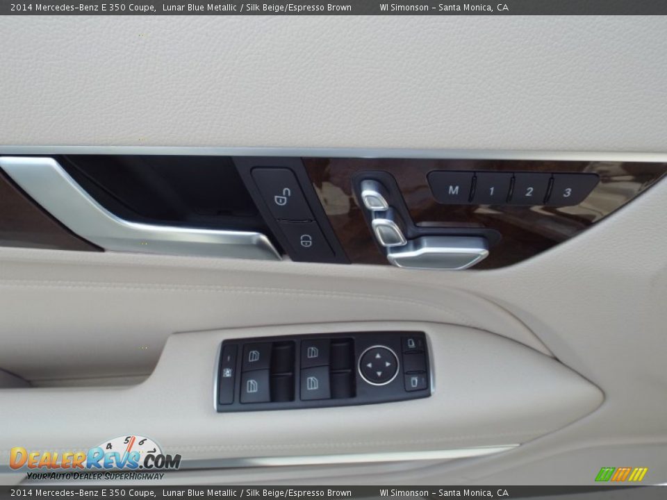 2014 Mercedes-Benz E 350 Coupe Lunar Blue Metallic / Silk Beige/Espresso Brown Photo #6