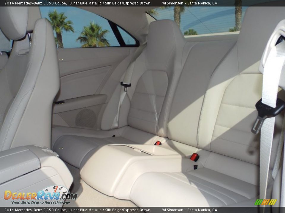 2014 Mercedes-Benz E 350 Coupe Lunar Blue Metallic / Silk Beige/Espresso Brown Photo #8