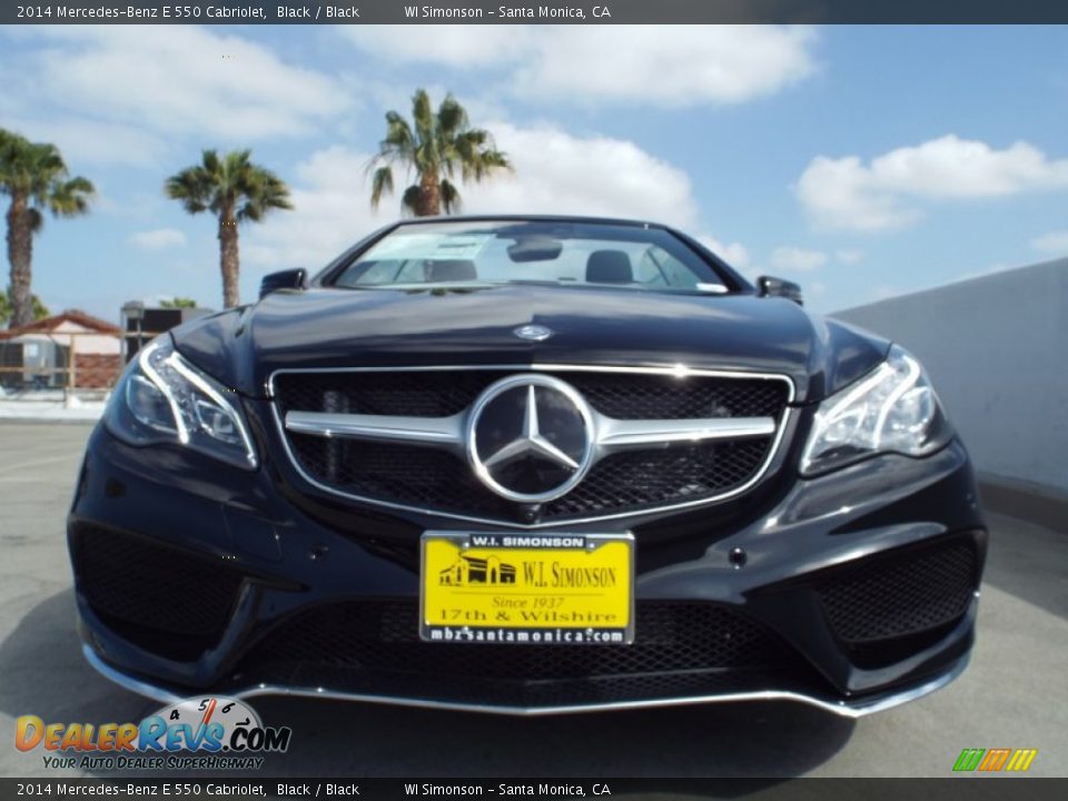 2014 Mercedes-Benz E 550 Cabriolet Black / Black Photo #2
