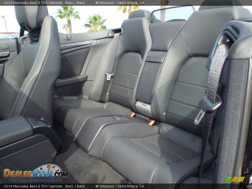 2014 Mercedes-Benz E 550 Cabriolet Black / Black Photo #6