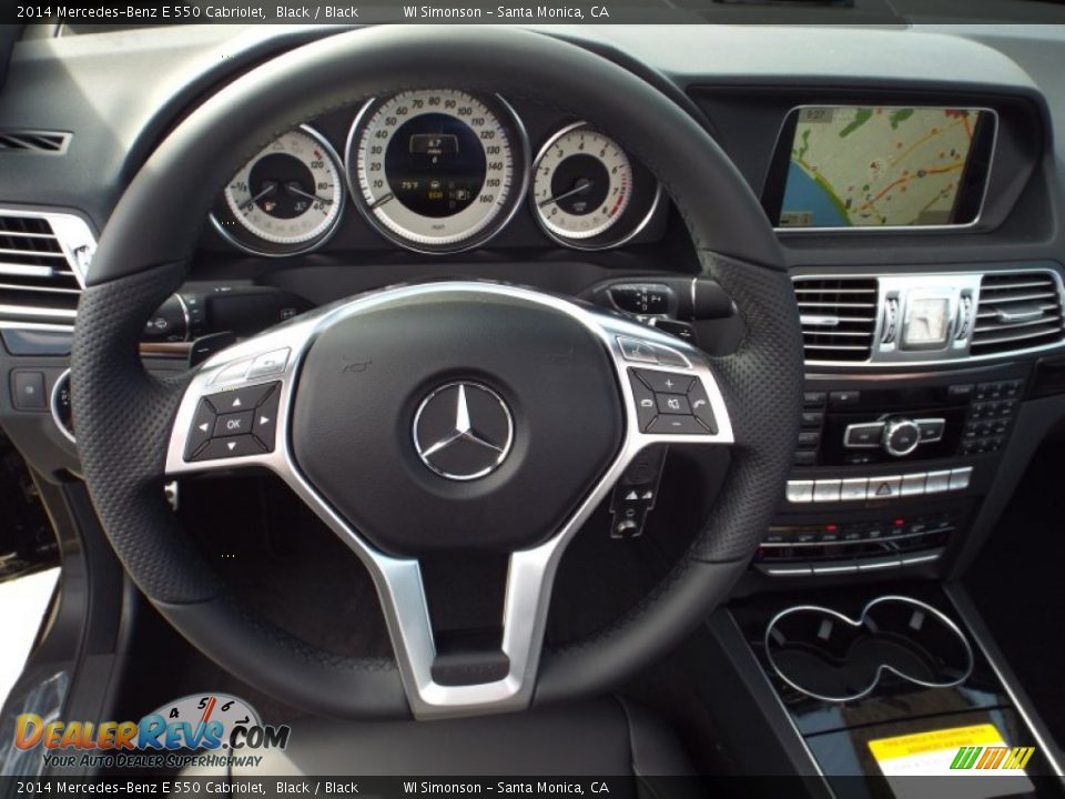 2014 Mercedes-Benz E 550 Cabriolet Black / Black Photo #7