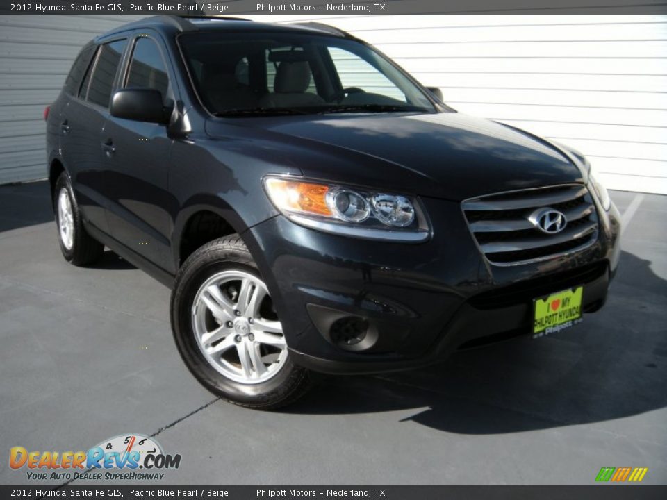 2012 Hyundai Santa Fe GLS Pacific Blue Pearl / Beige Photo #1