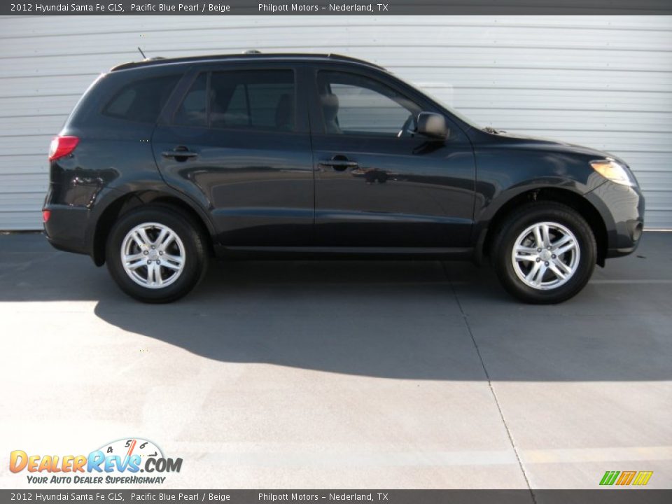 2012 Hyundai Santa Fe GLS Pacific Blue Pearl / Beige Photo #3