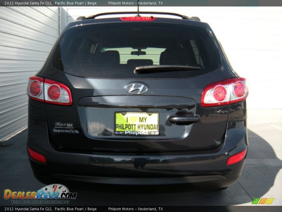 2012 Hyundai Santa Fe GLS Pacific Blue Pearl / Beige Photo #5