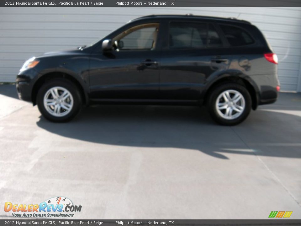 2012 Hyundai Santa Fe GLS Pacific Blue Pearl / Beige Photo #6
