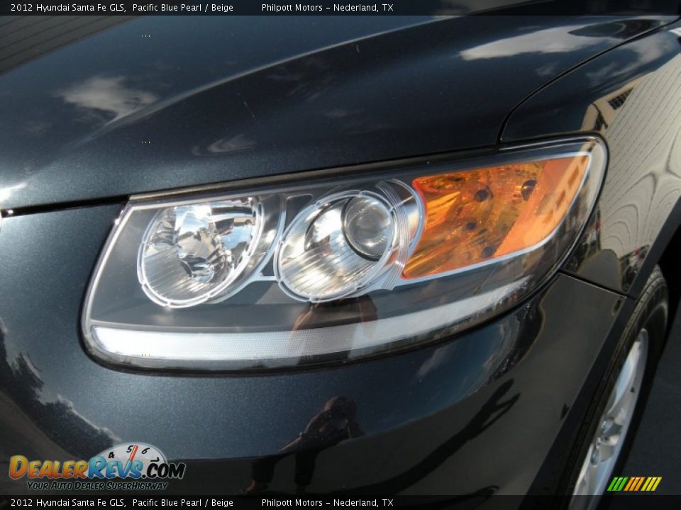 2012 Hyundai Santa Fe GLS Pacific Blue Pearl / Beige Photo #9