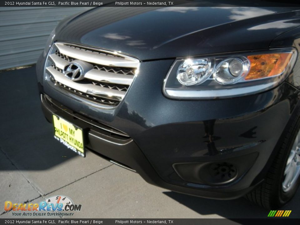2012 Hyundai Santa Fe GLS Pacific Blue Pearl / Beige Photo #10