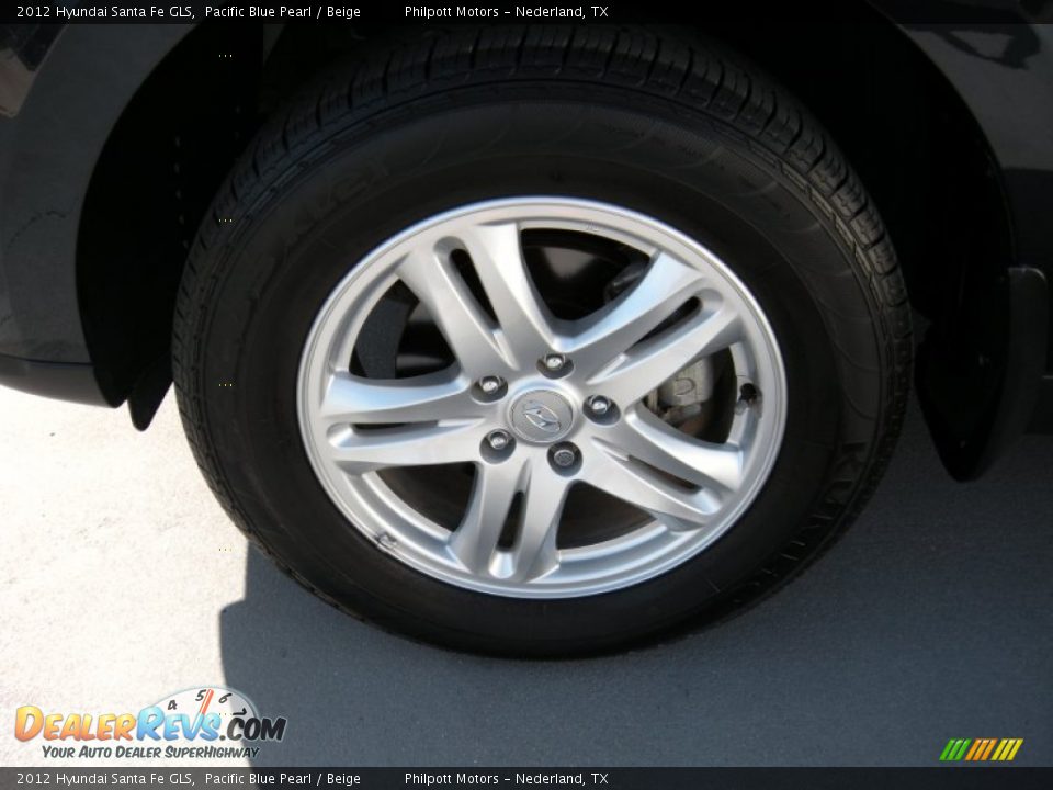 2012 Hyundai Santa Fe GLS Pacific Blue Pearl / Beige Photo #11