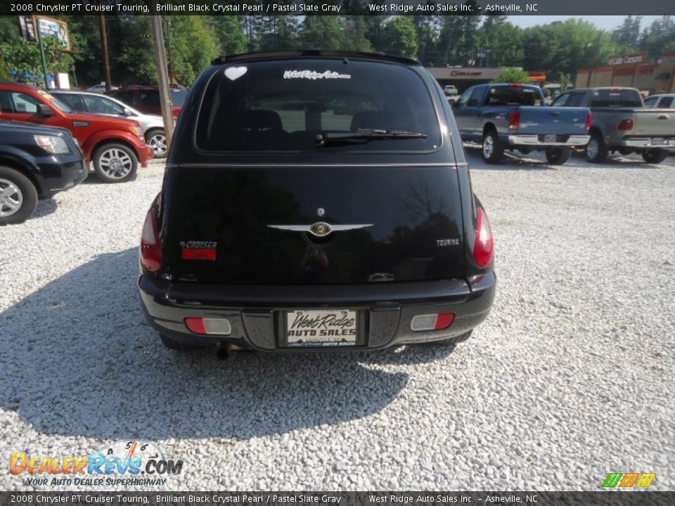 2008 Chrysler PT Cruiser Touring Brilliant Black Crystal Pearl / Pastel Slate Gray Photo #6