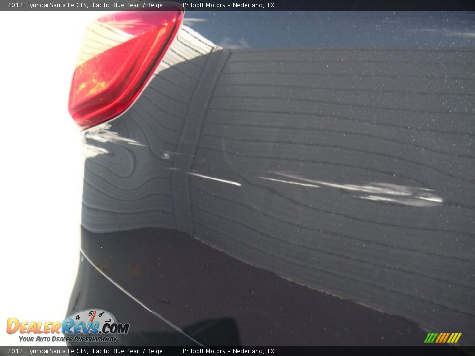 2012 Hyundai Santa Fe GLS Pacific Blue Pearl / Beige Photo #16