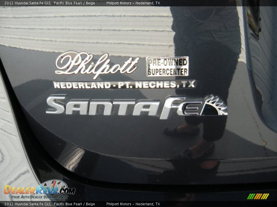 2012 Hyundai Santa Fe GLS Pacific Blue Pearl / Beige Photo #19