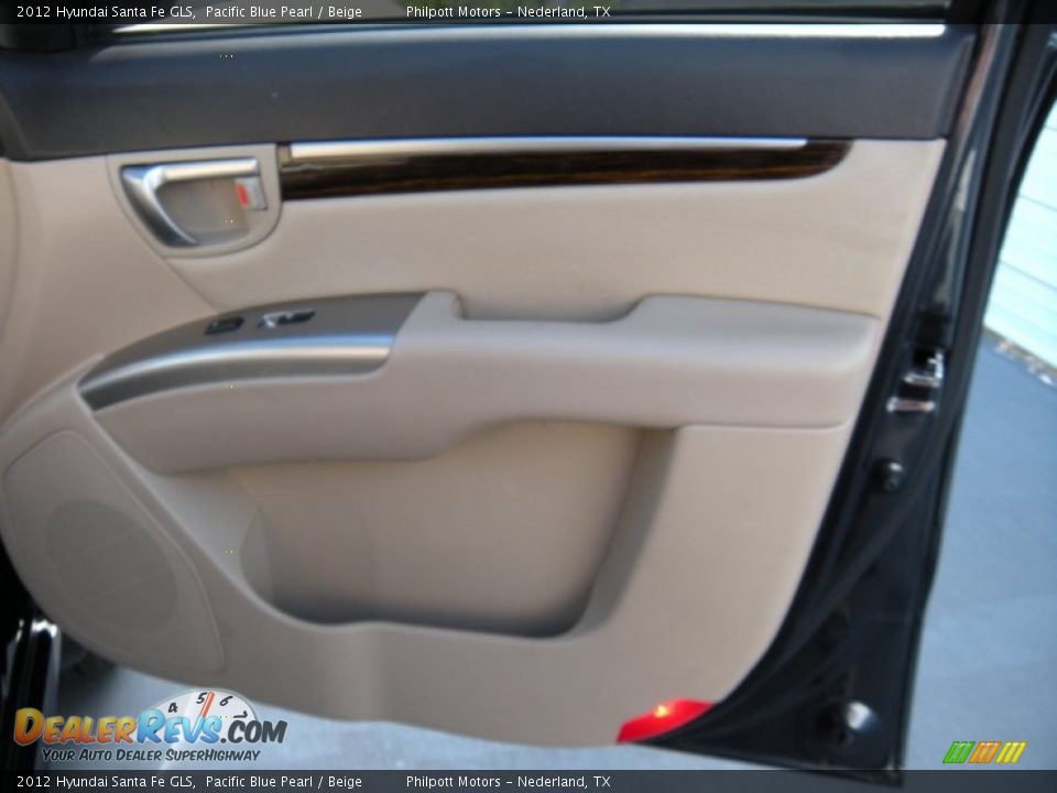 2012 Hyundai Santa Fe GLS Pacific Blue Pearl / Beige Photo #22