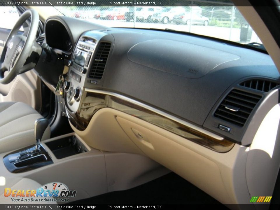 2012 Hyundai Santa Fe GLS Pacific Blue Pearl / Beige Photo #23